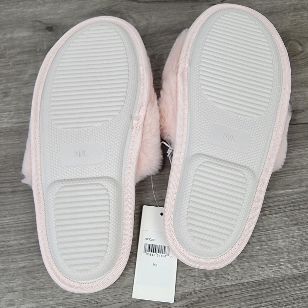 Splendid Faux Fur Criss-cross Slippers - Picture 3 of 7